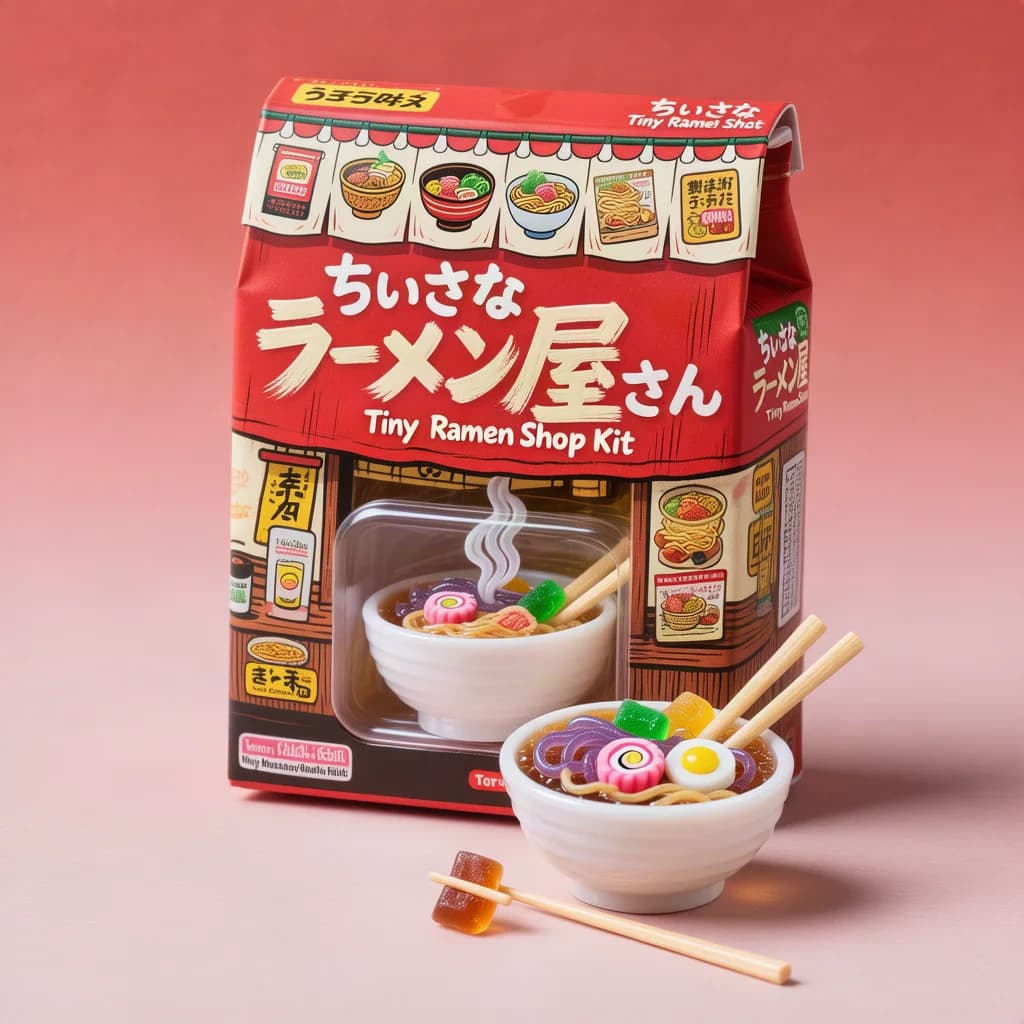 Tiny Ramen Shop Kit (ちいさなラーメン屋さん) — packshot rendered by HunyuanImage 3